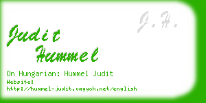 judit hummel business card